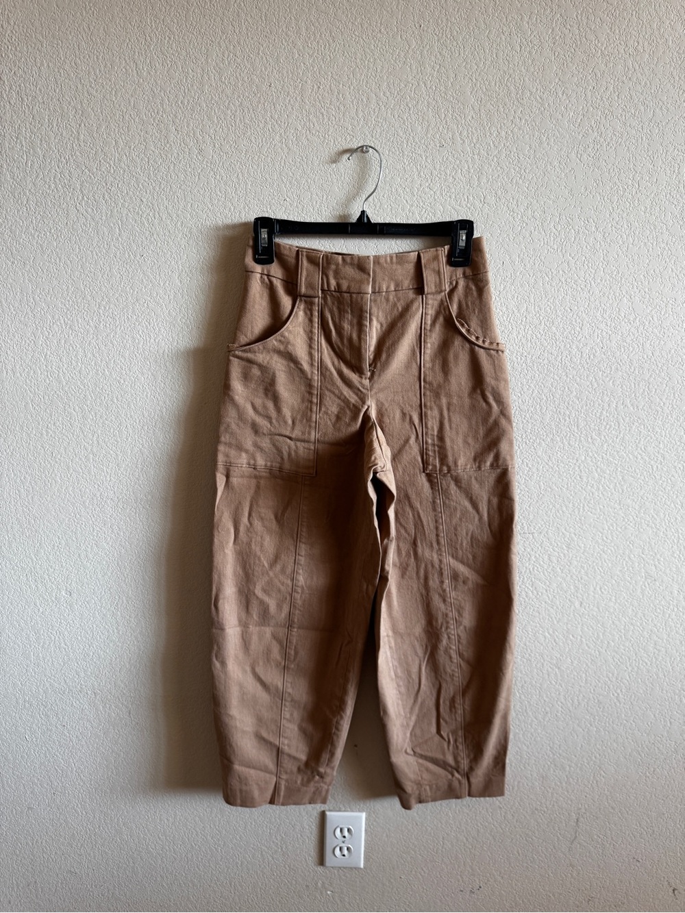 Express Tan Boot-Cut Flare Pants